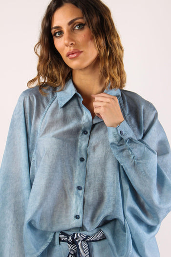 Camicia Over M/l Denim - 8