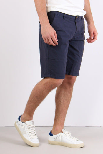 Bermuda Cotone Leggero Pence Navy - 4