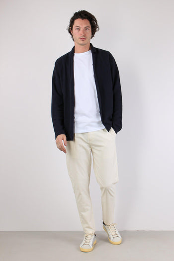 Cardigan In Maglia Navy - 3