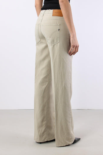 Jacklyn Pantalone Wide Leg Lino Lievito - 7