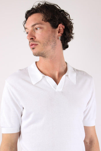 Polo Manica Corta Basica Optic White - 7