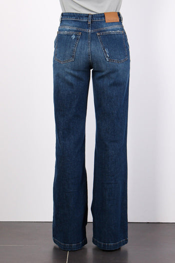 Jeans Palazzo Tasca America Medium Blue - 3