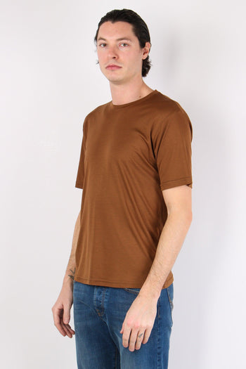 Apf18 T-shirt Basica Tencel Bruciato - 3