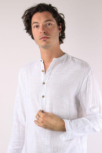 Camicia Serafino Kaftano Bianco - 8
