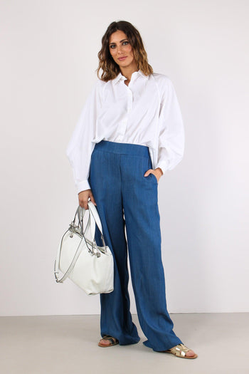 Camicia Over Cotone Bianco - 5