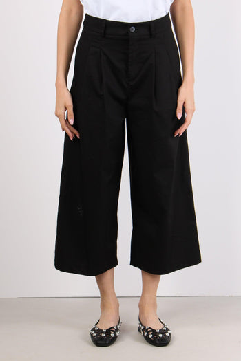 Pantalone Carrot Cotone Nero - 2
