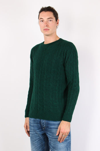 Pr533 Maglia Girocollo Misto Verde - 6