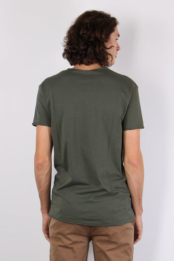 T-shirt Manica Corta Cotone Militare - 3