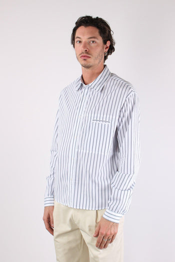 Barca Camicia Riga Tasca Blu/bianco - 3