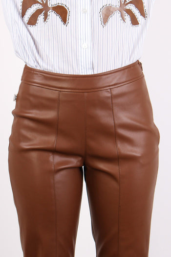 Pantalone Ecopelle Lather Brown - 7