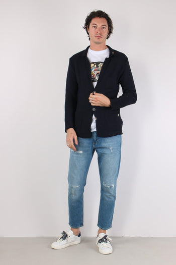 Giacca In Maglia Blu Navy - 2