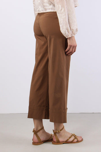 Pantalone Cropped Risvolto Terra - 6