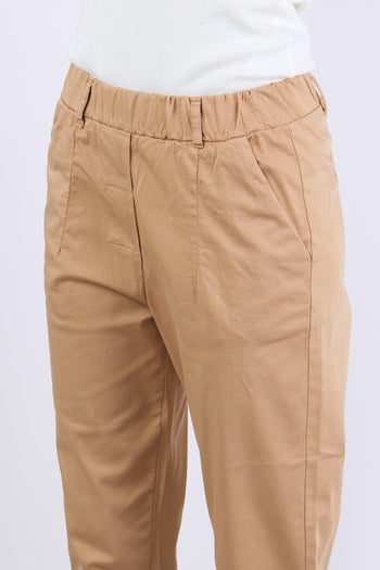 Pantalone Elastico Cotone Legg Biscotto - 7