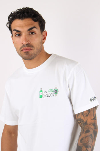 T-shirt Scritta Ricami Gin Clock - 7