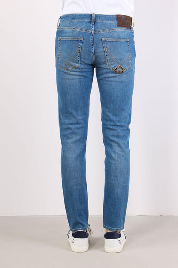 Denim Slim Fit Denim Chiaro - 4