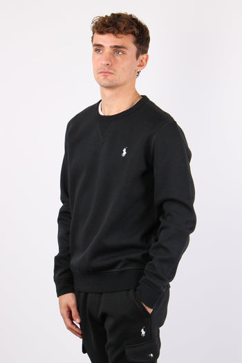 Felpa Girocollo Logo Polo Black/cream - 4