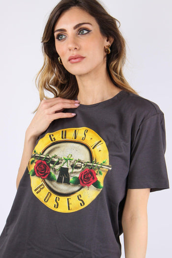T-shirt Unisex Guns N Roses Grigio - 7