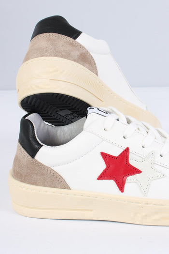 Sneakers New Star Bianco/rosso - 4