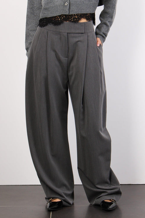 Patre Pantalone Fluido Grigio Excalibur - 2