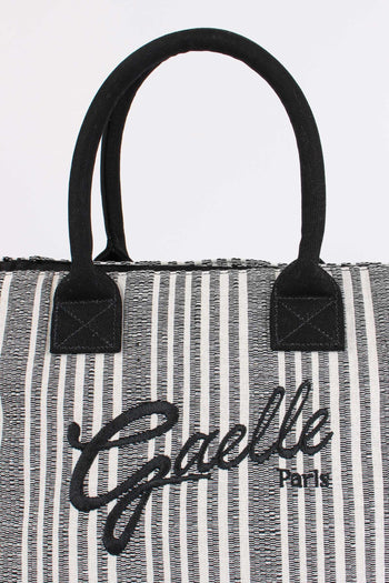 Maxi Tote Frange Riga Nero - 7