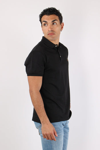 Polo Slim Fit Stretch Polo Black - 6