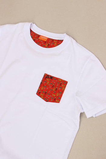T-shirt Taschino Fantasia Bianco/rosa - 3