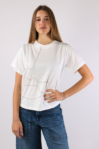 T-shirt Ricamo Organza Off White - 2