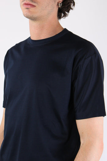 T-shirt Basica Modal Blu - 7