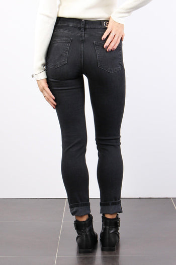 Jeans Monroe Gamba Strass Denim Grey Match - 3