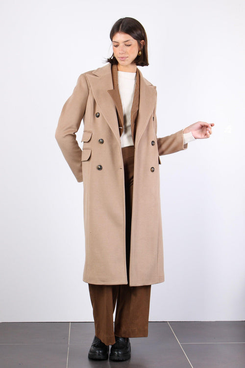 Cappotto Lungo Sfiancato Cammello - 2