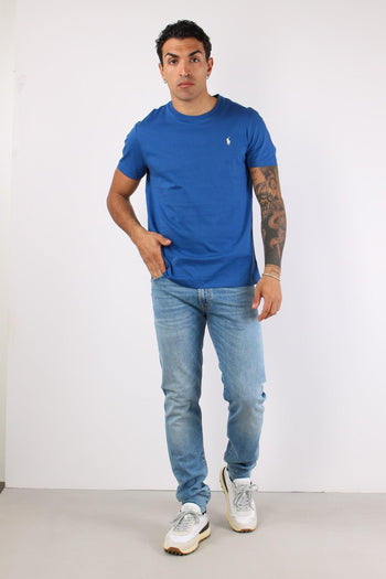 T-shirt Custom Slim Fit Dusty Azure - 5