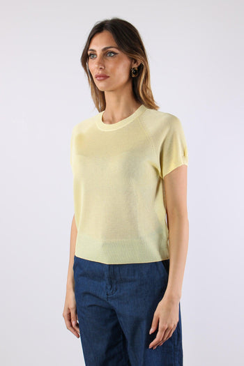 Maglia M/m Filo Cotone Giallo - 3