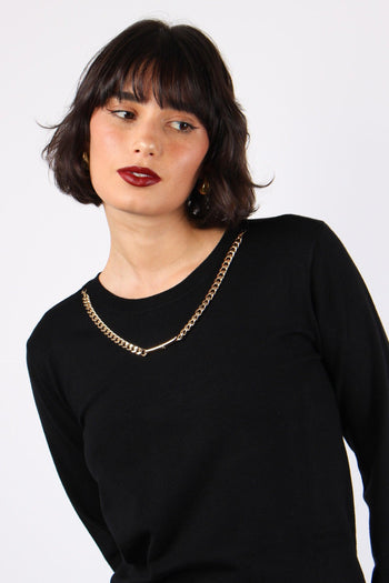 Claudia Maglia Catena Placca Black - 6