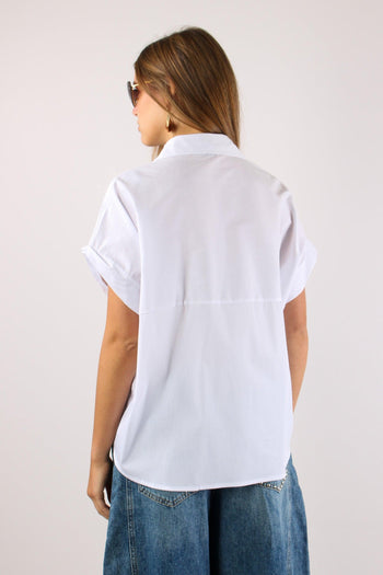 Camicia Applicazione Fiori Bianco - 4