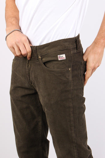 Pantalone Mille Righe Velluto Read Brown - 5