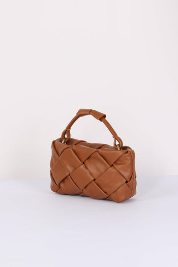 Pochette Intreccio Vera Pelle Cuoio - 2