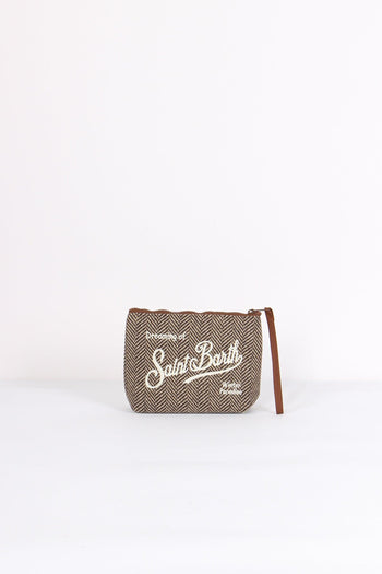 Pochette Logo Wool Herringbone - 3