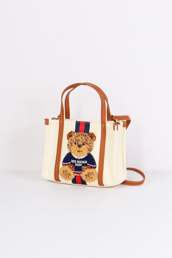 Shopping Mini Canvas Orso White - 2