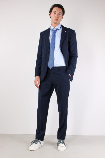 Abito Misto Lana Slim Blu - 6