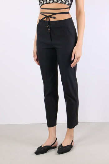 Pantalone Bengalina Spacchetti Nero - 3
