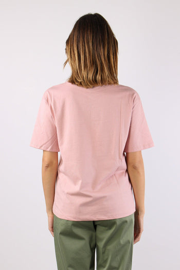 T-shirt Stampa Rock Rosa - 4