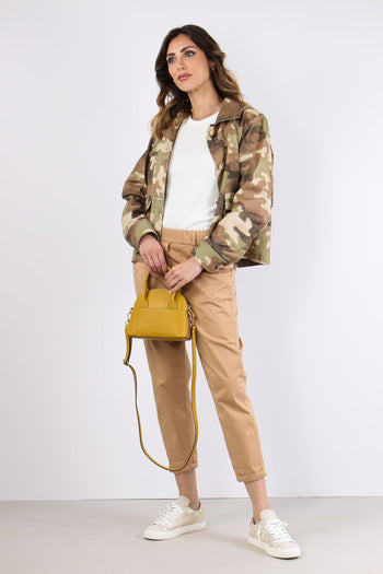 Pantalone Elastico Cotone Legg Biscotto - 5