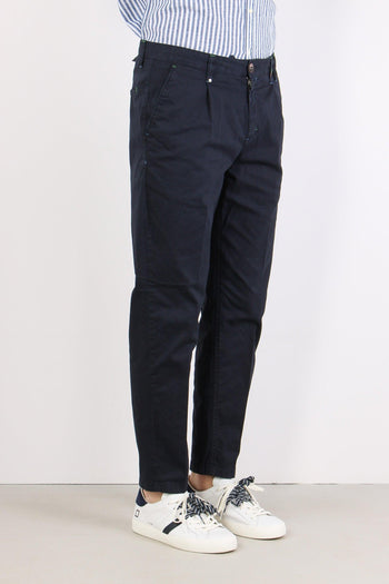 Chino Pences Gabardina Blu - 5