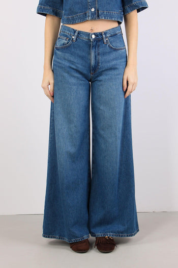 Jeans Flare Ampio Denim Scuro - 2