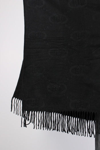 Poncho Check Aniamlier Nero - 8