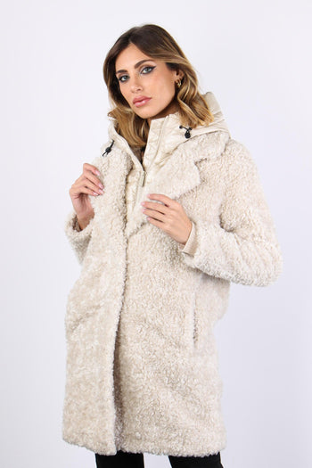 Cappotto Teddy Piuma Chantilly - 5