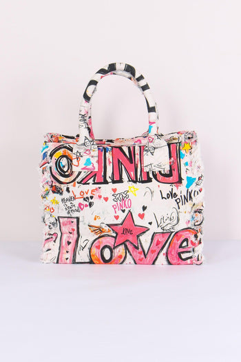 Shopping Beach Canvas Graffiti Multicolor - 3