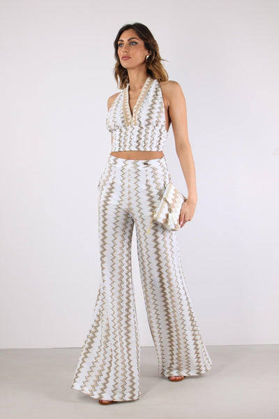 Pantalone Palazzo Jacquard Miami
