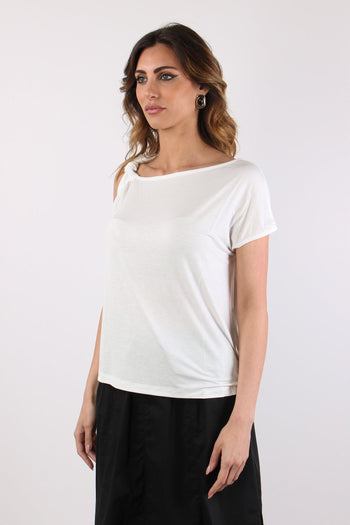 T-shirt Nodo Spalla Avorio - 6
