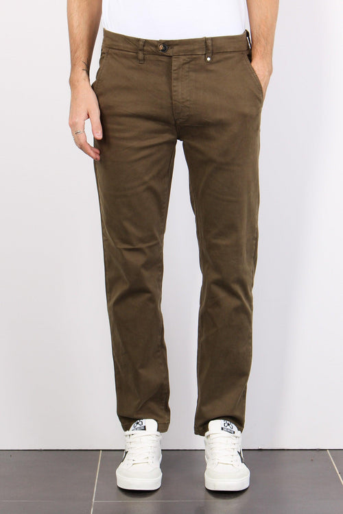 Pantalone Chino Basico Army - 2